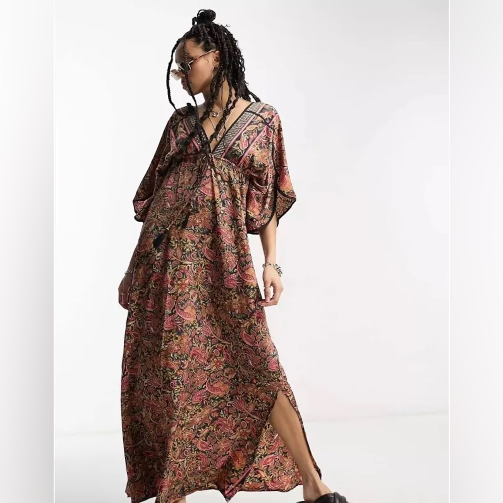 RAGA plunge maxi dress